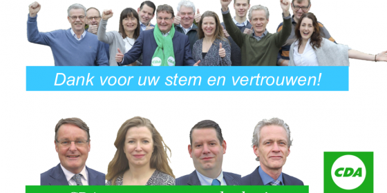 Bedankt voor uw stem