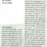 CDA zet een tweetal beweringen recht