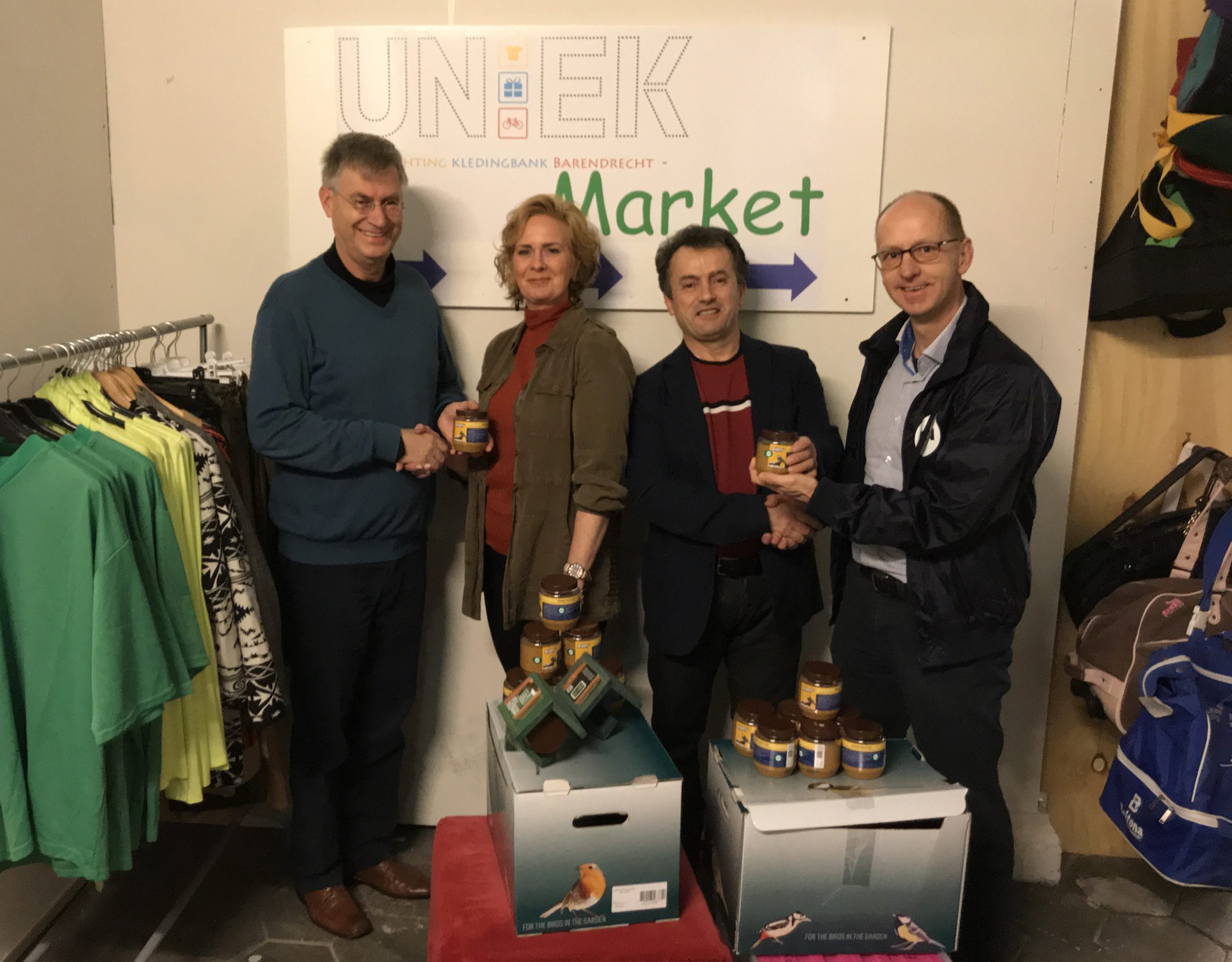 CDA bestuursleden Jilles van der Stoep en Arjan Sullock Enzlin bezochten Ariane Verdoorn en Niko Petrji van UnieK.