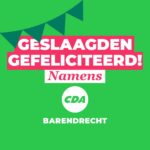 CDA feliciteert geslaagden